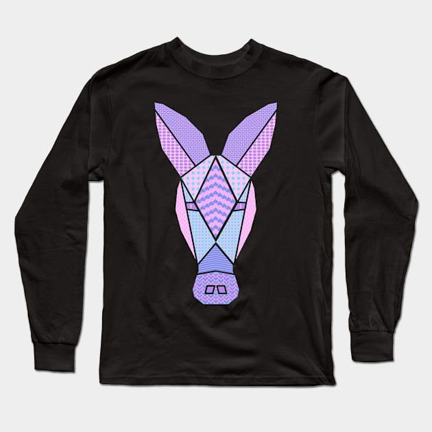 Geometric Aardvark Long Sleeve T-Shirt by Wild Geometric